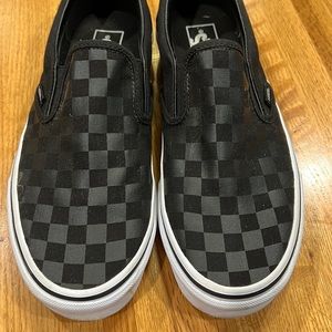 Vans checkerboard slip ons mens 8.5 women’s 9.5